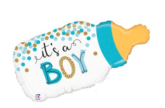 Mylar Balloon - Boy Bottle 29&quot;
