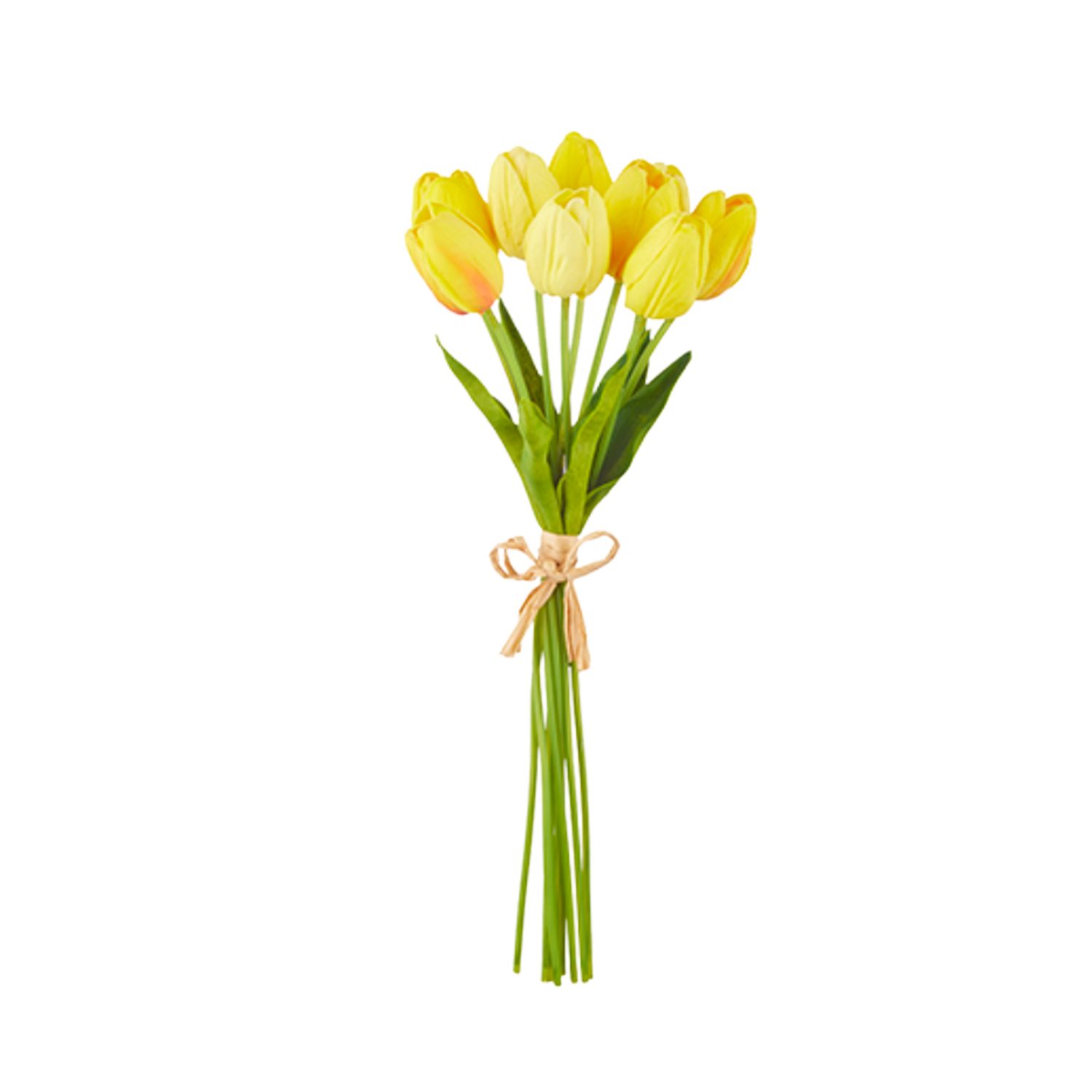 15" Real Touch Tulip Bundle -  Yellow