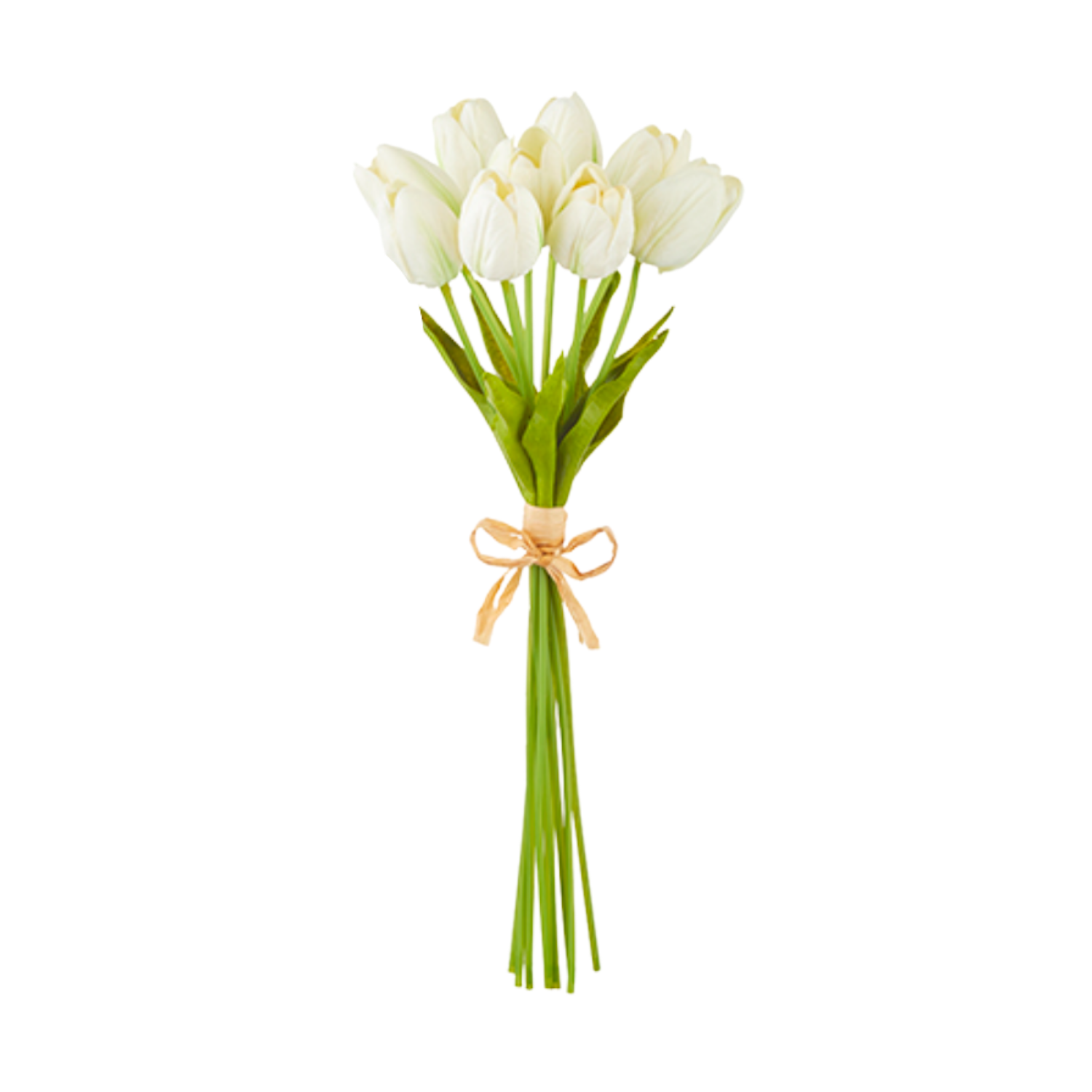 15&quot; Real Touch Tulip Bundle - White