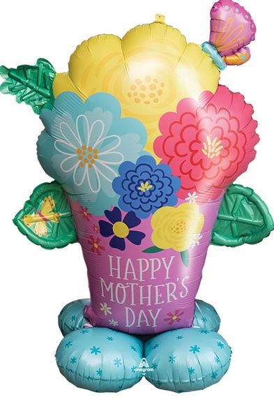 Airfilled Balloon - Airloonz Mother&#39;s Day Bouquet 53&quot;
