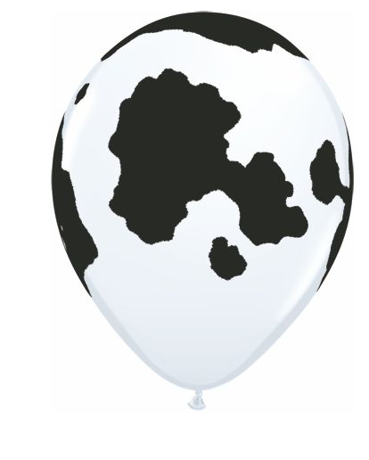 Latex Balloon - Cow Print 12&quot;