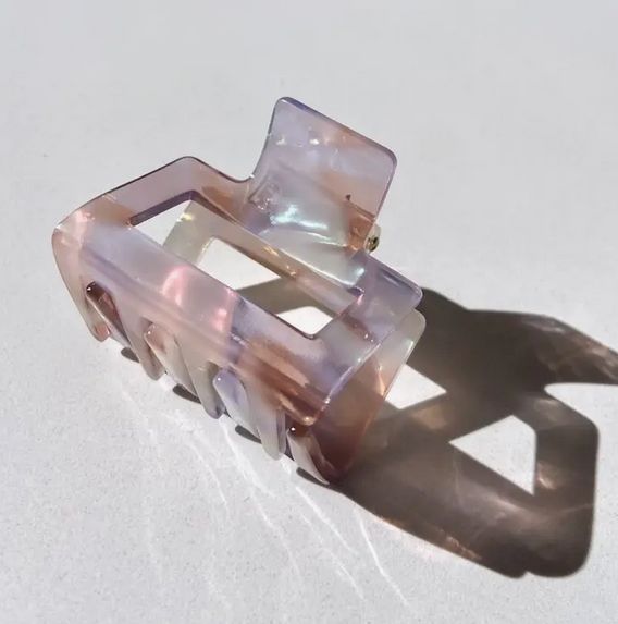 Square Hair Claw Clip | Eco-Friendly  Pink