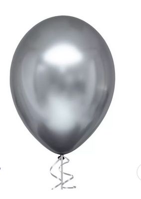 Latex Balloon - Silver 12&quot;