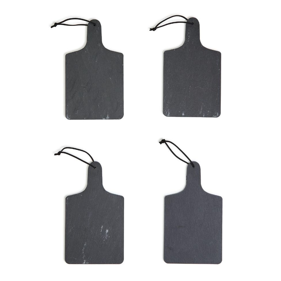 Set of 4 Slate Personal Charcuterie Boards