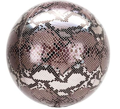 Mylar Balloon - 3D Snakeskin Orb 16&quot;