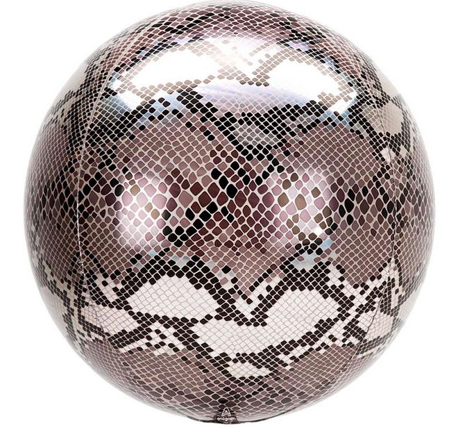 Mylar Balloon - 3D Snakeskin Orb 16&quot;