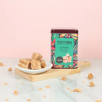 Caramel Sea Salt Fudge Gift Tin