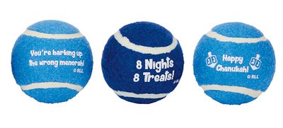 &quot;Chewdaica&quot; Dog Tennis Balls (S/3)