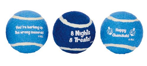 &quot;Chewdaica&quot; Dog Tennis Balls (S/3)