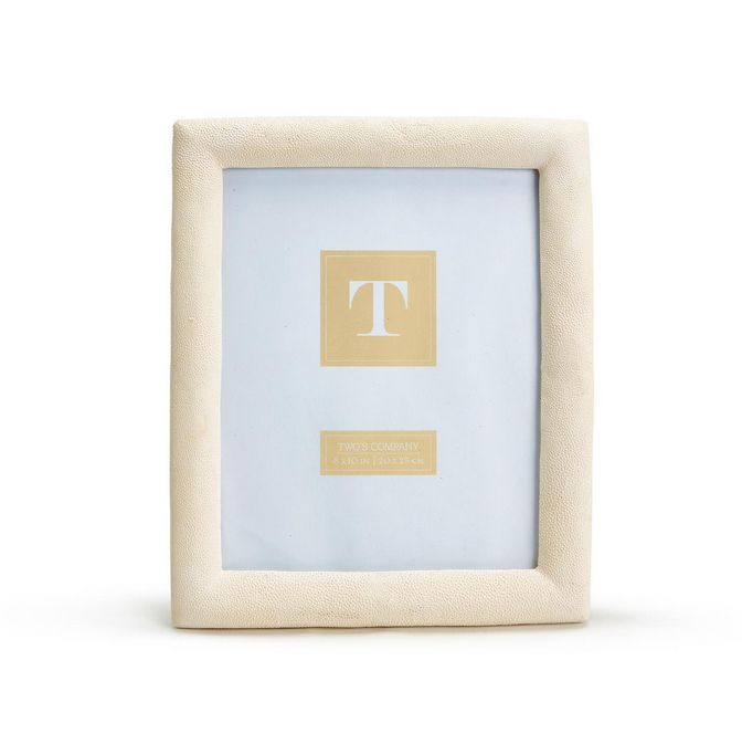 Ivory Shagreen Texture Photo Frame 8x10