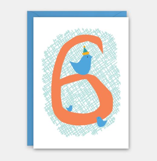 6th Birthday - Birthday Card