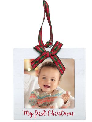 My First Christmas Holiday Photo Ornament