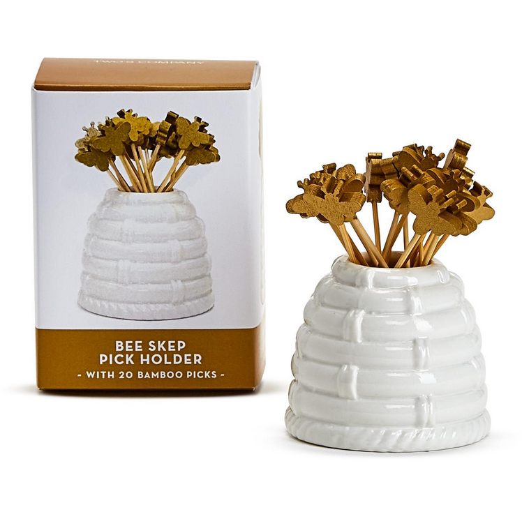 Beehive Pick Holder with 20 Bee Picks
