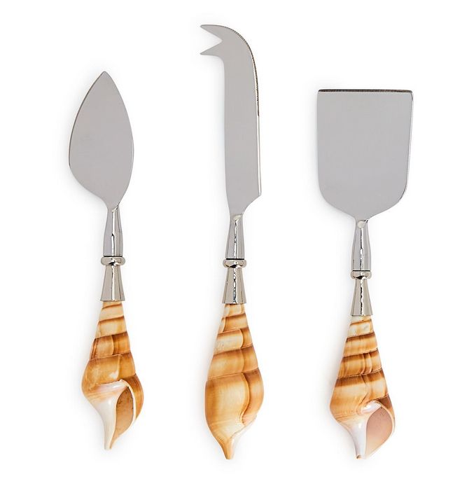 Seashells Set of 3 Cheese Knives