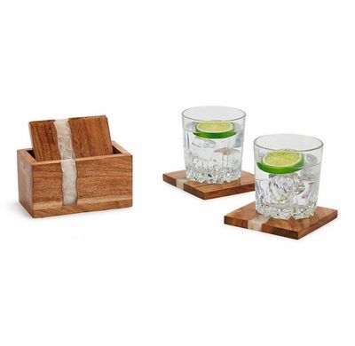 Verglas S/4 Coasters with Holder