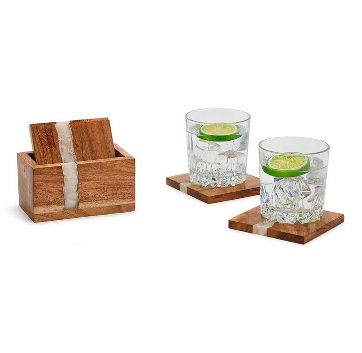 Verglas S/4 Coasters with Holder
