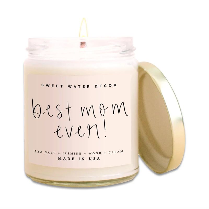 Best Mom Ever! Soy Candle - Clear Jar - 9 oz