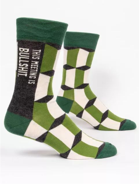 Meeting Is Bullshit Men&#39;s Socks