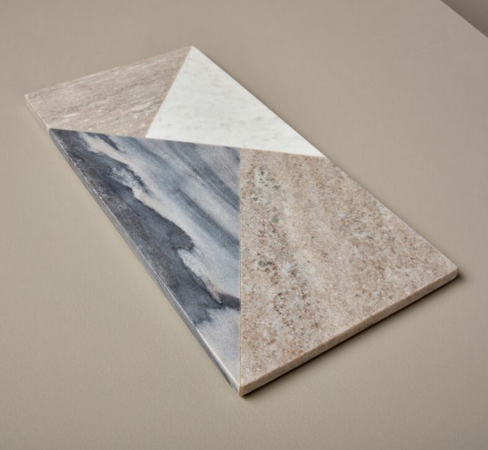 Geometric Marble Rectangular Board