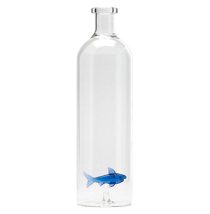 Great White Shark Glass Bottle / Vase