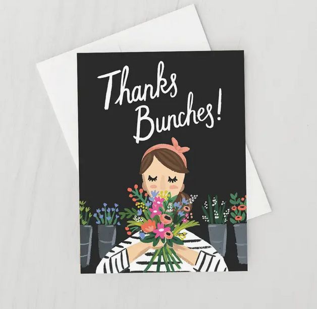 Thanks Bunches Card - Boxed Set of 8