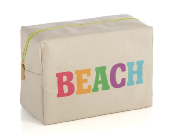 Beach Zip Pouch - Natural