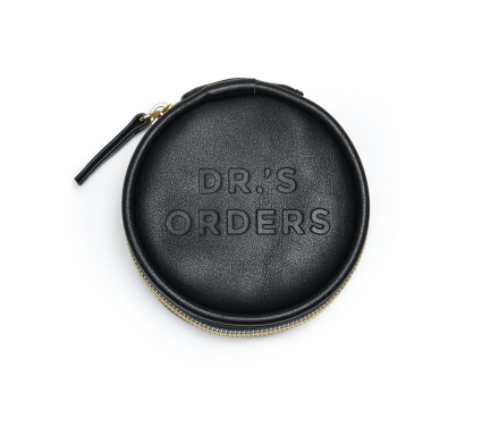 Black Dr.&#39;s Orders - Vegan Leather Pill Box