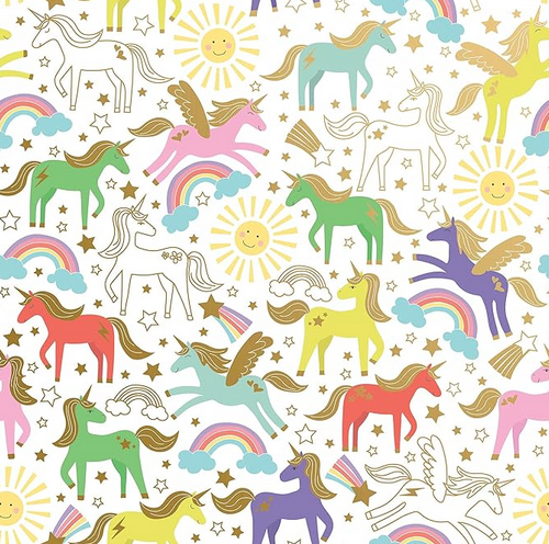 Unicorn Gift Wrap- Roll