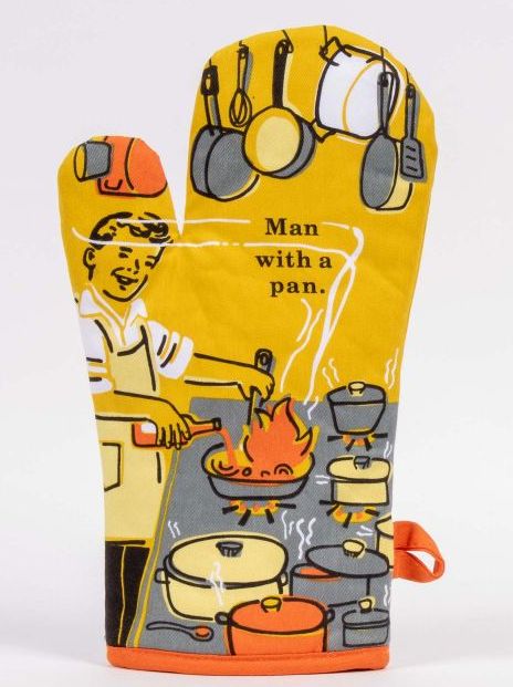 Man With A Pan Oven Mitt