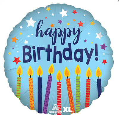 Birthday Celebrate Candles  Balloon 18&quot;