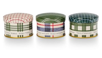 Balsam &amp; Cedar Noble Holiday Tin Trio Gift Set