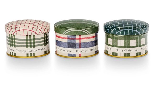 Balsam &amp; Cedar Noble Holiday Tin Trio Gift Set