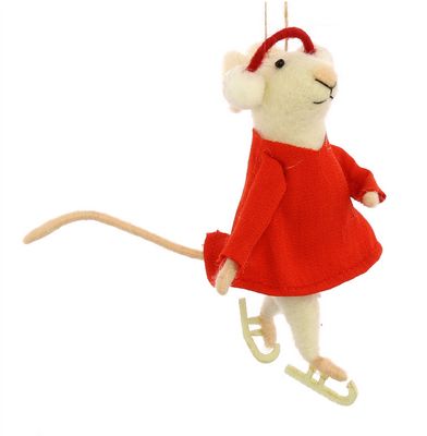 Figure Skating Gal Mouse Oranment