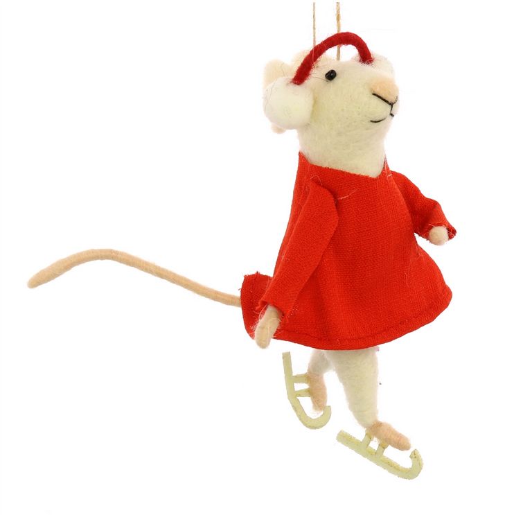 Figure Skating Gal Mouse Oranment