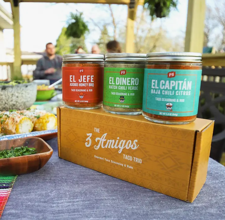Three Amigos - Taco Seasoning &amp; Rub Set