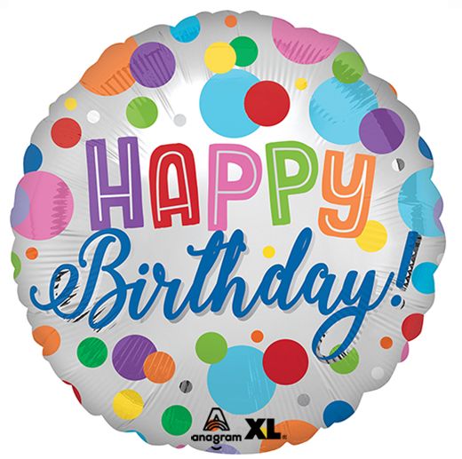Birthday Orbs Balloon 18&quot;