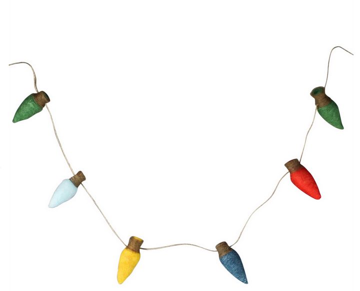 Felt String of Lights Garland