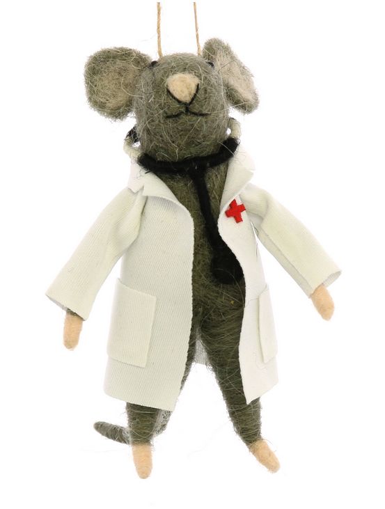 Doctor Mouse Ornament