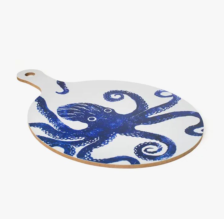 Creatures Chopping Board Octopus Blue