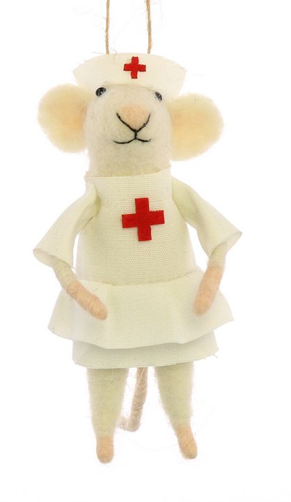 Nurse Mouse Oranment