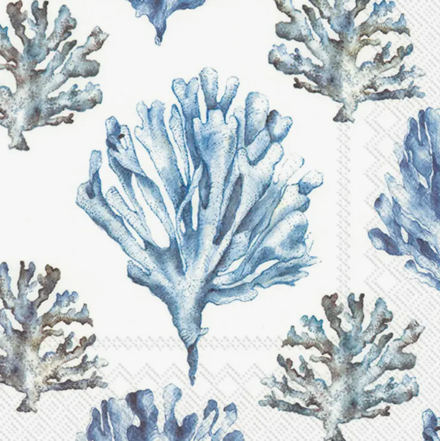 Paper Lunch Napkins Coral White