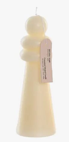 Wax Candle Abstract - Ivory