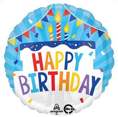 18&quot; Birthday Tiered Cake Balloon