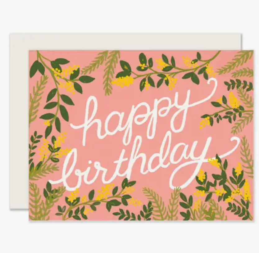 Botanical Birthday Card