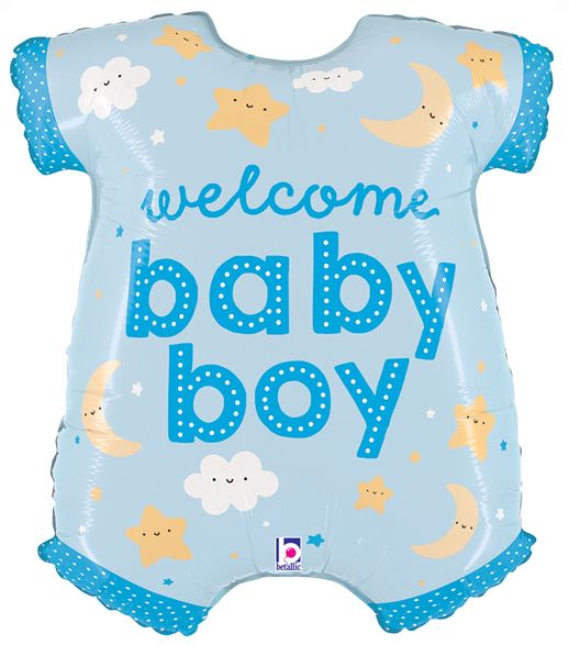 26&quot; Inch Baby Boy Onesie Balloon