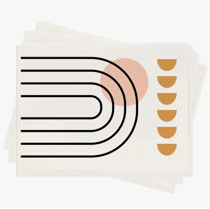 Forms Stationery - Letterpress Box Set of 6 Stationery
