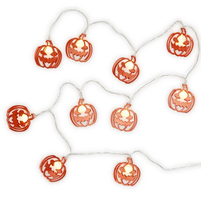 Jack-o-Lantern Light Up LED Garland