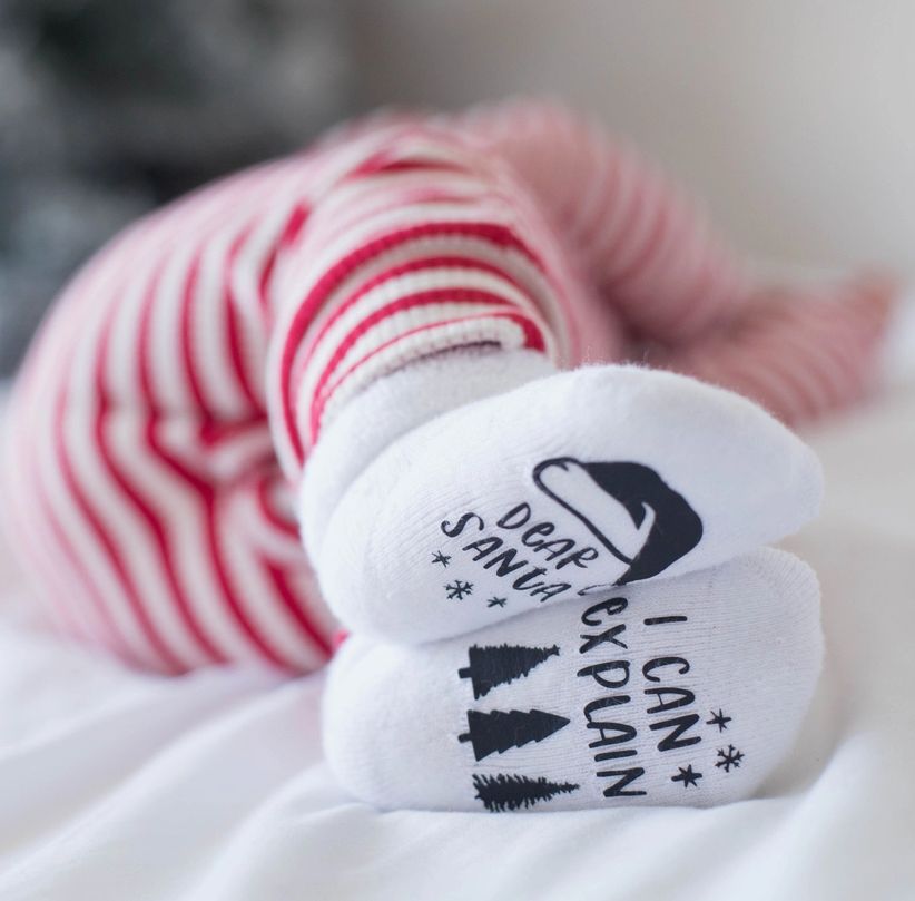 Dear Santa I Can Explain Christmas Socks 6-18mo