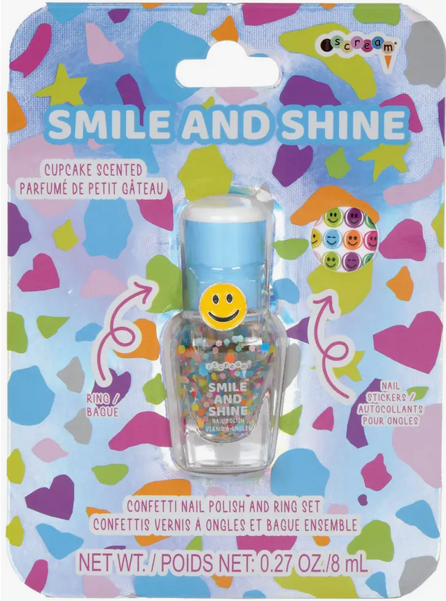 Smile and Shine Nail Polish Ring Set