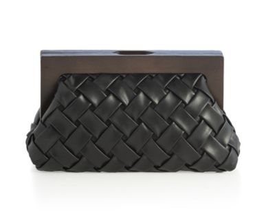 Charlotte Frame Clutch - Black